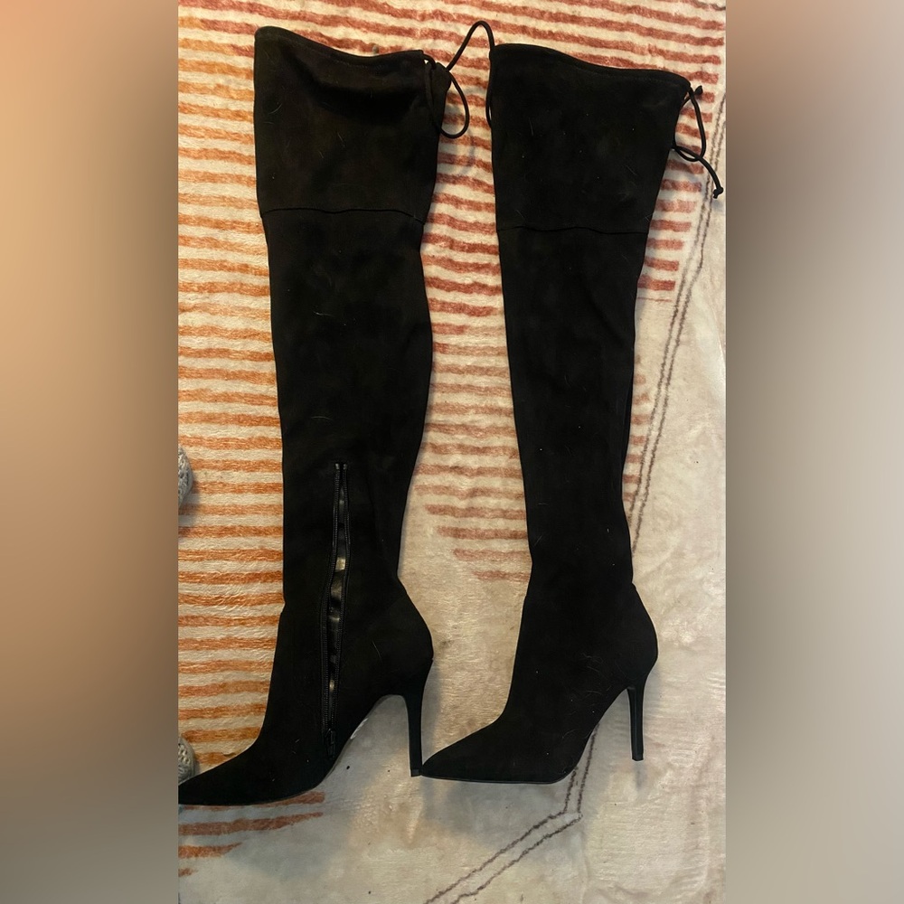 ALDO Women's Asteille black Over-The-Knee Dress Boots - size 6 - Picture 4 of 7